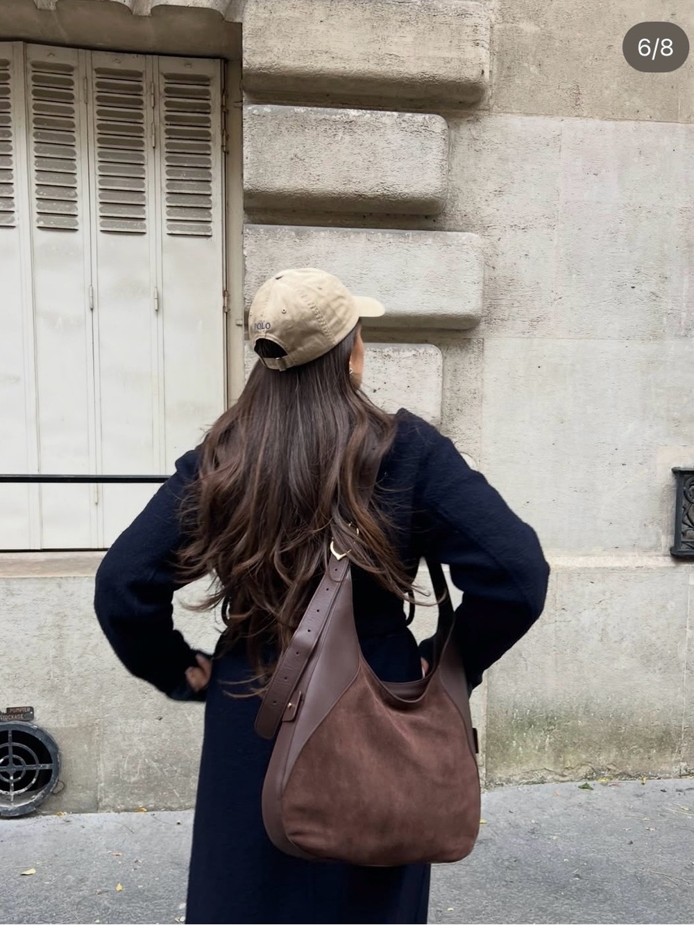 OLEADA Marina Hobo Bag Mocha Brown Suede/Top Grain Leather 14” Laptop Travel Bag